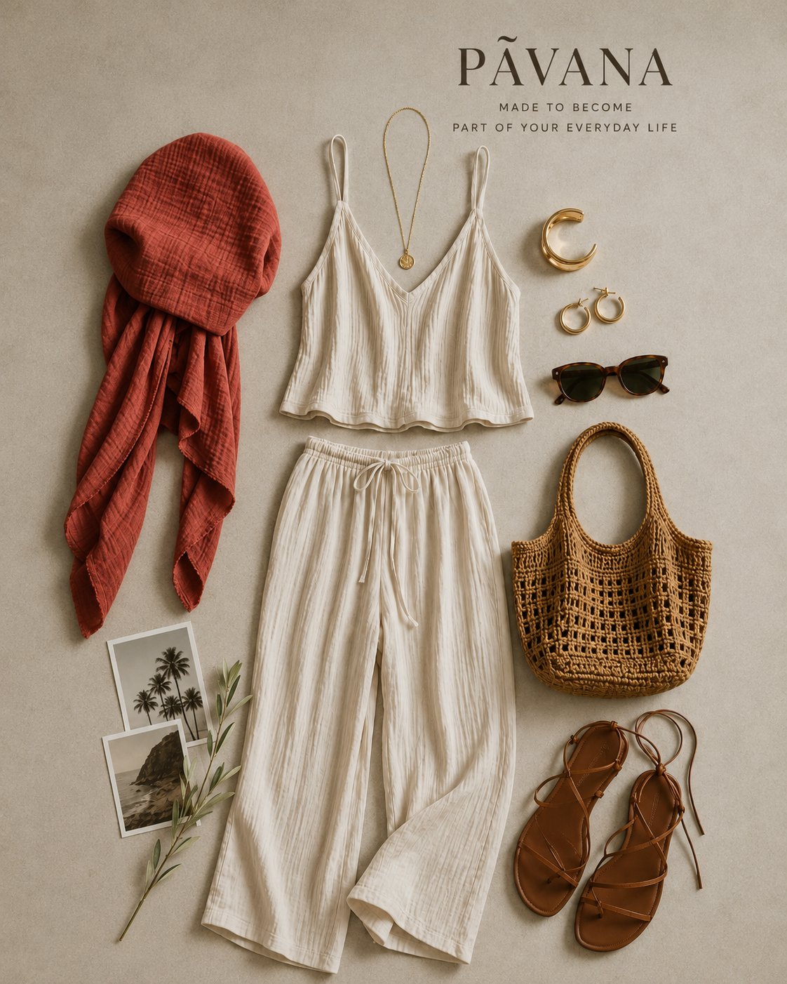 PAVANA headwear Brick
