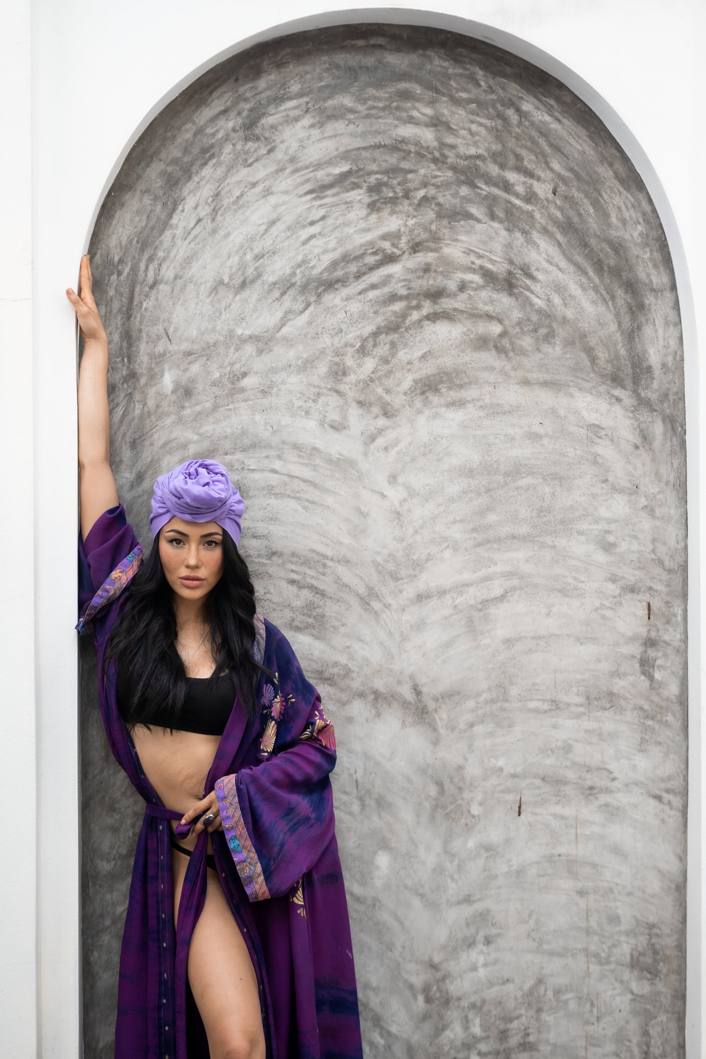 PAVANA headwear Purple cotton