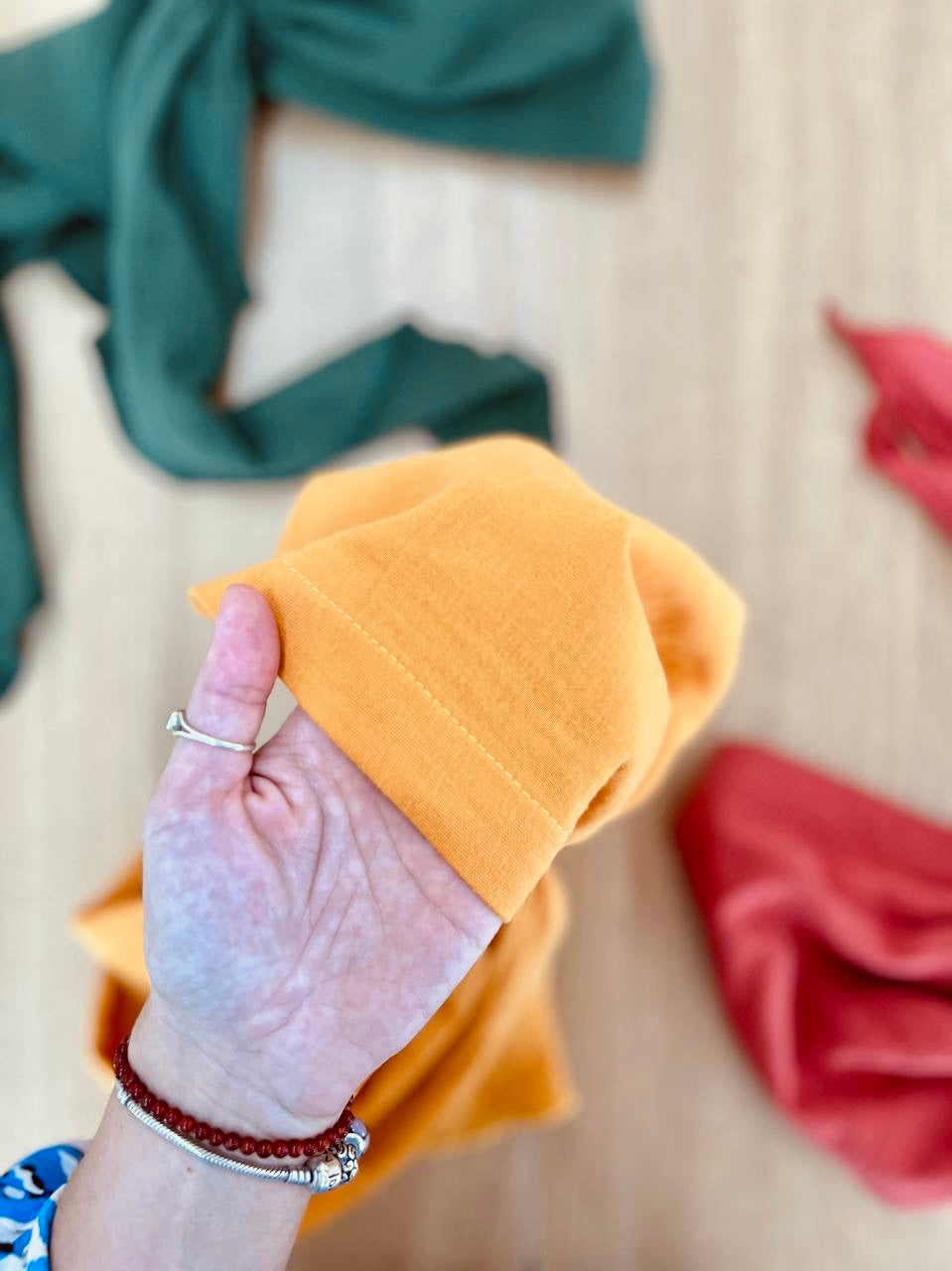 PAVANA headwear Green linen