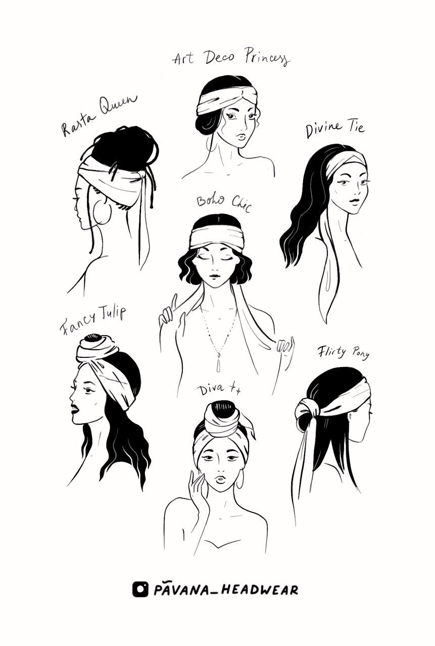 PÃVANA headband snake print linen