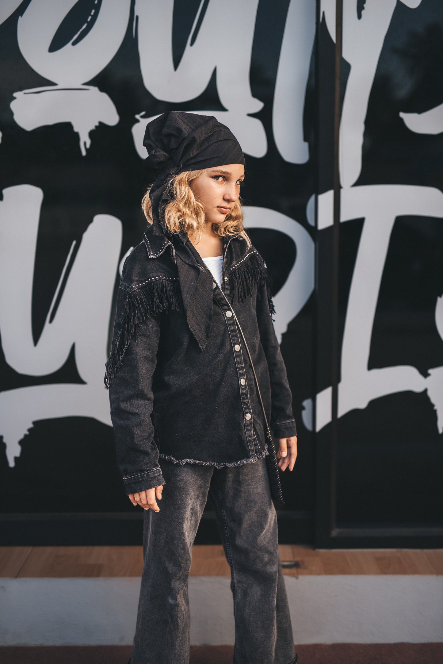 PAVANA headwear Black cotton teenager