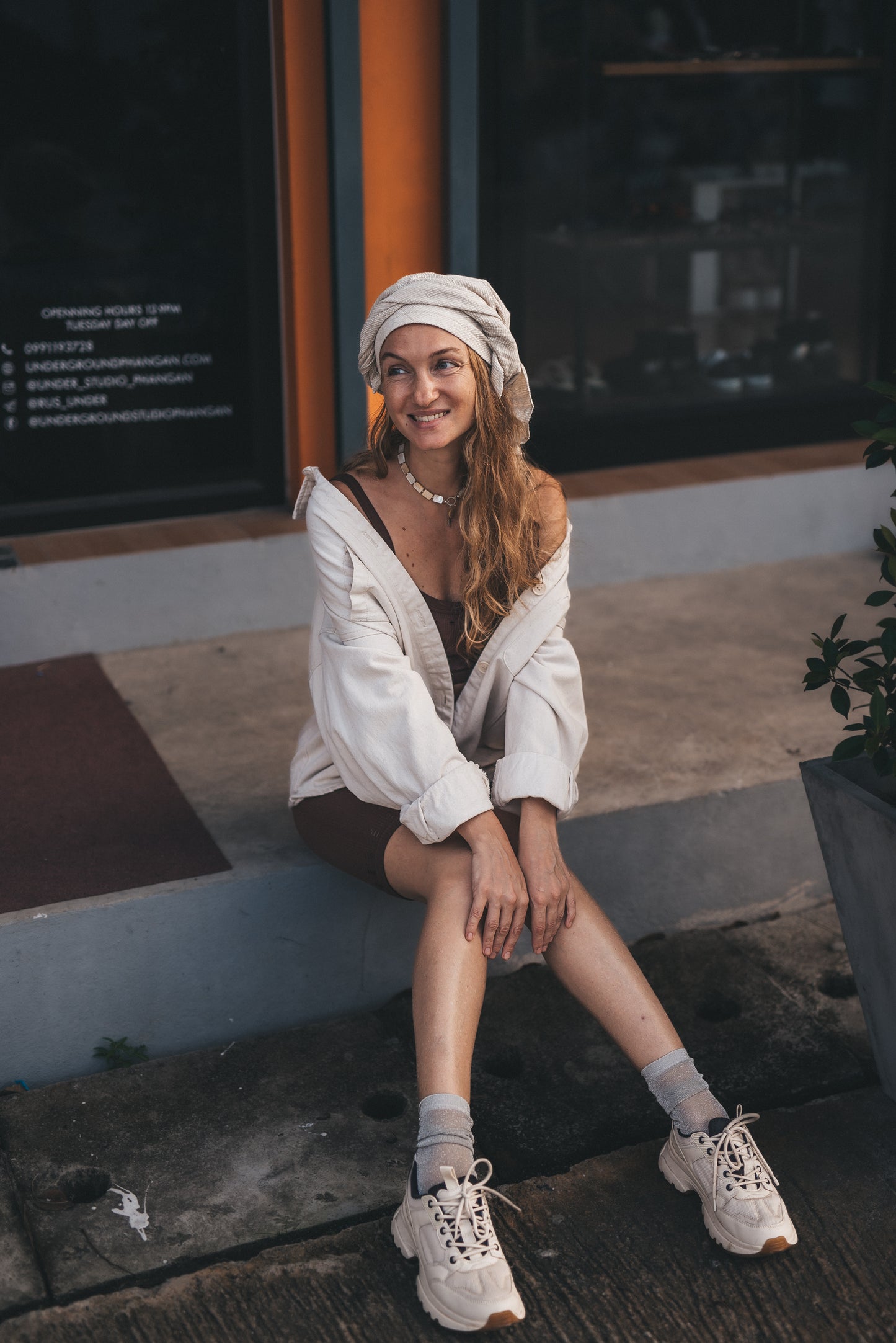 PAVANA headwear White cotton