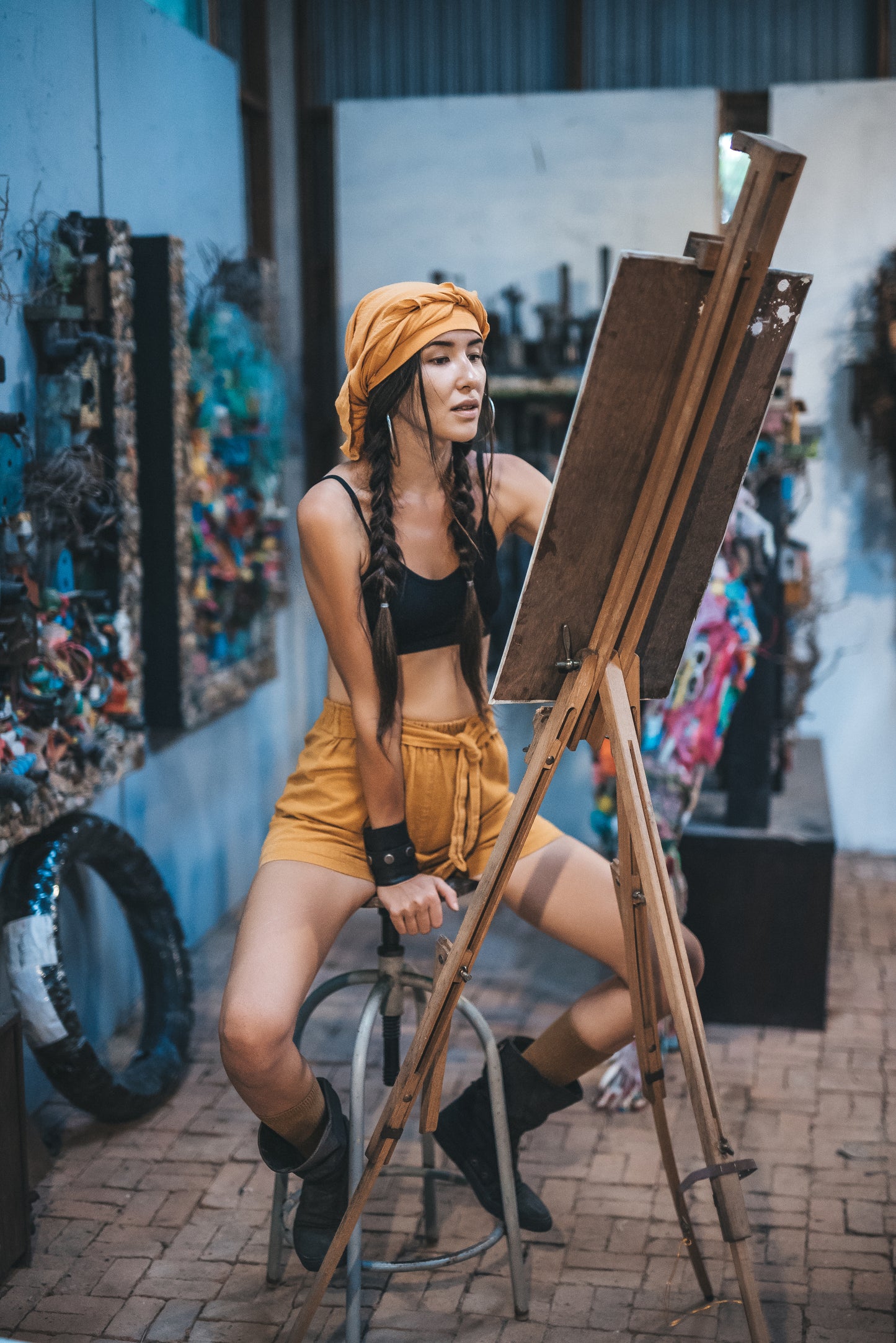 PAVANA headwear Yellow