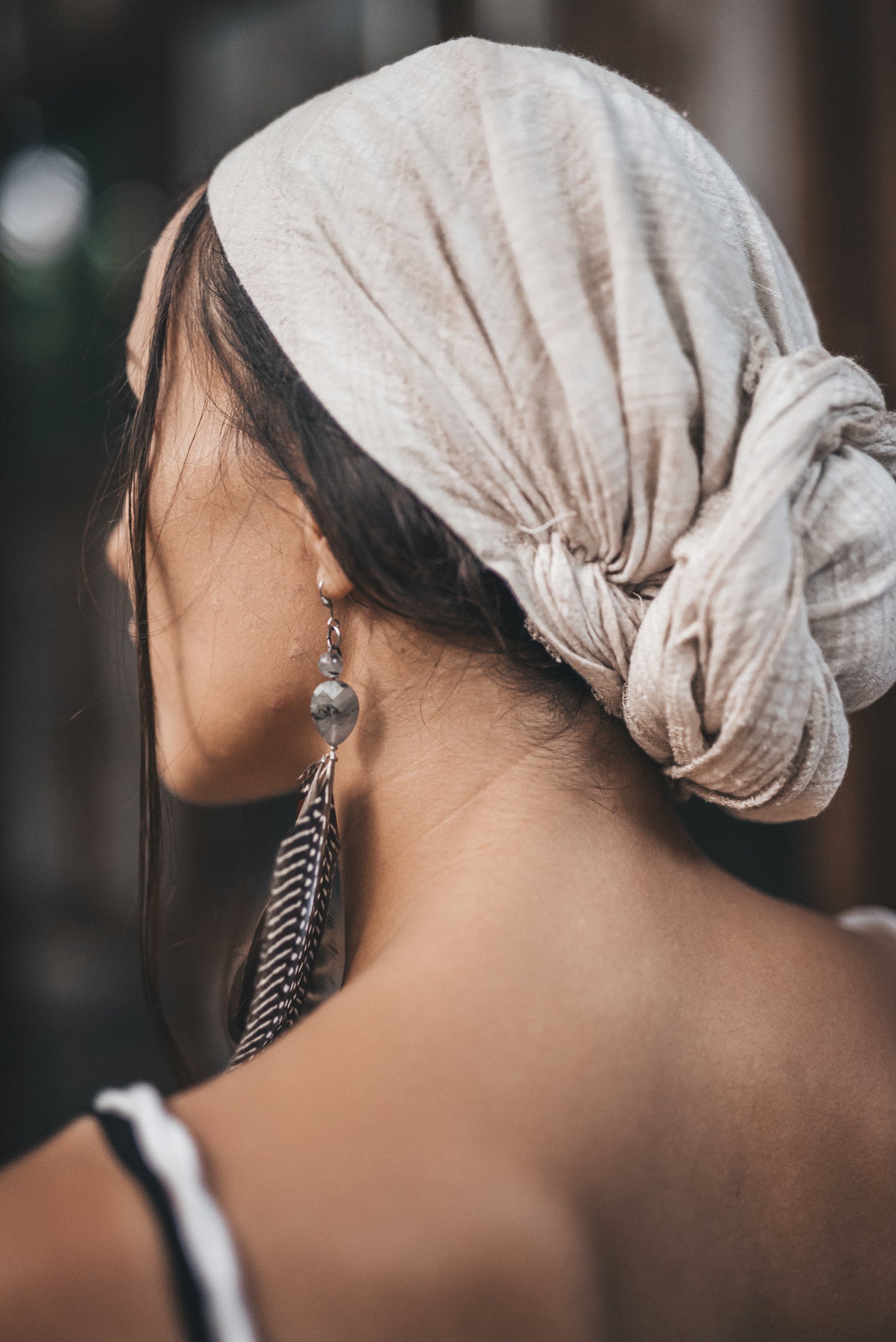 PAVANA headwear Beige linen