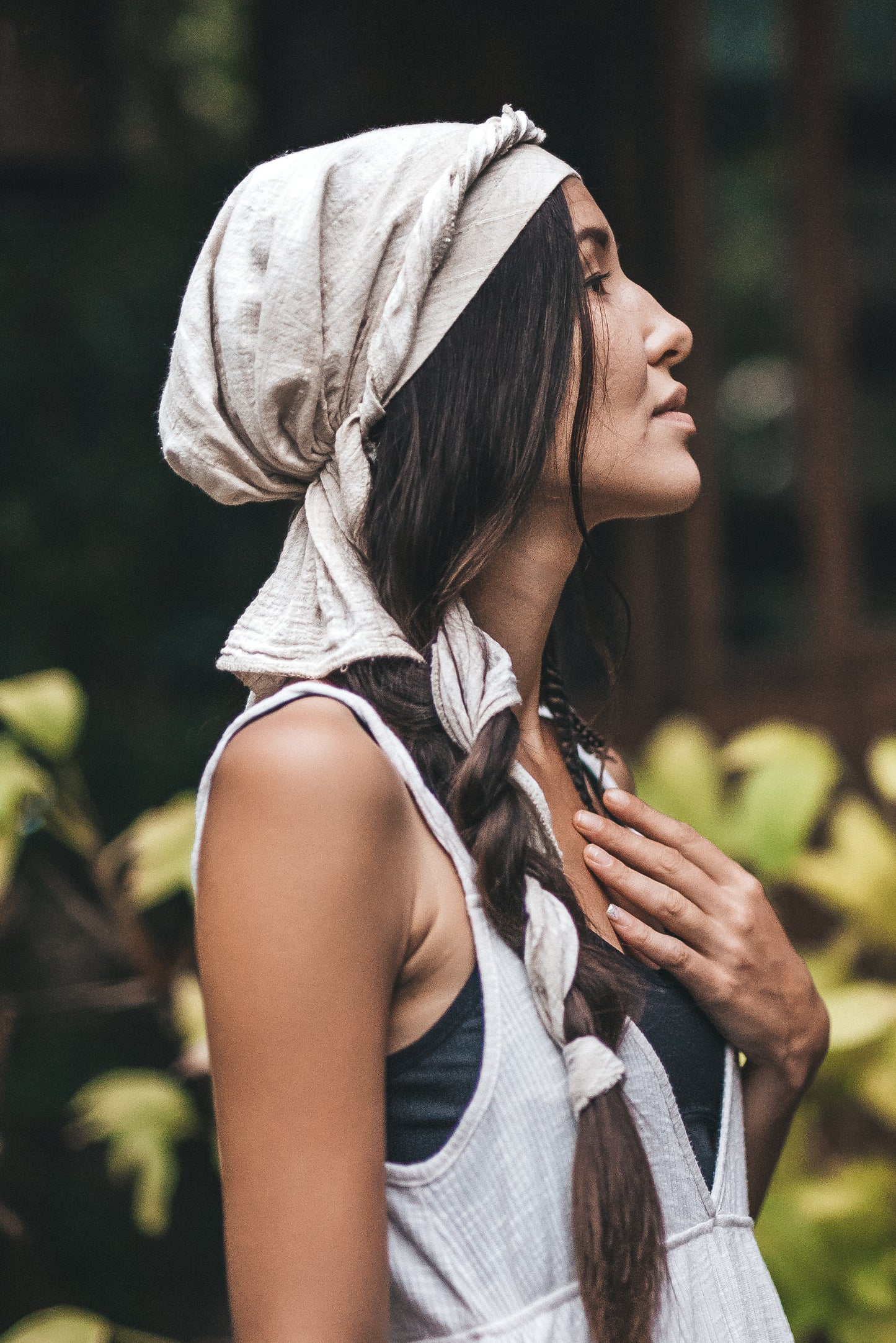 PAVANA headwear Beige linen