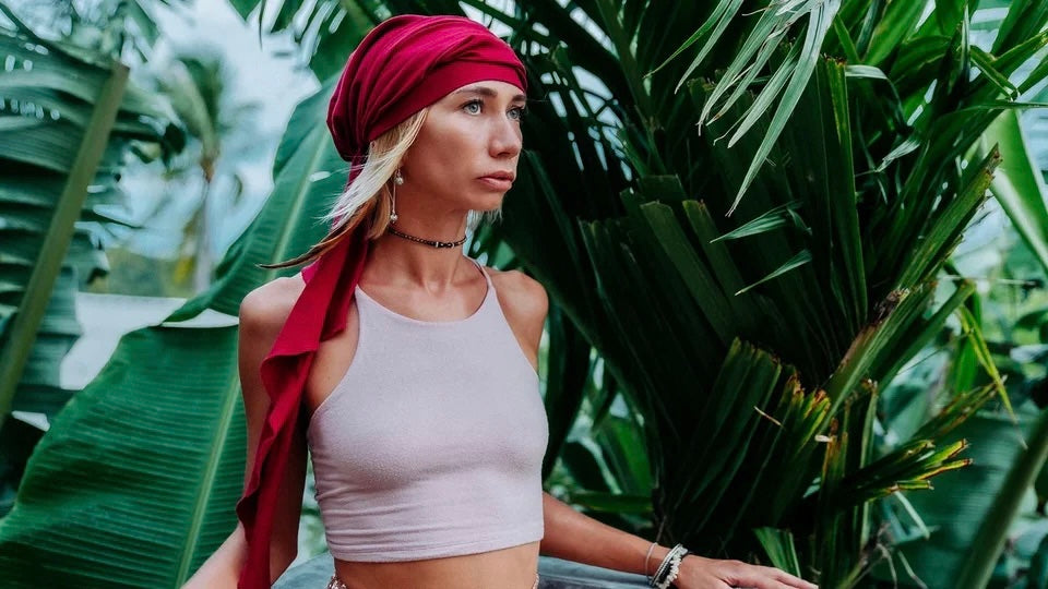 PAVANA headwear Red cotton
