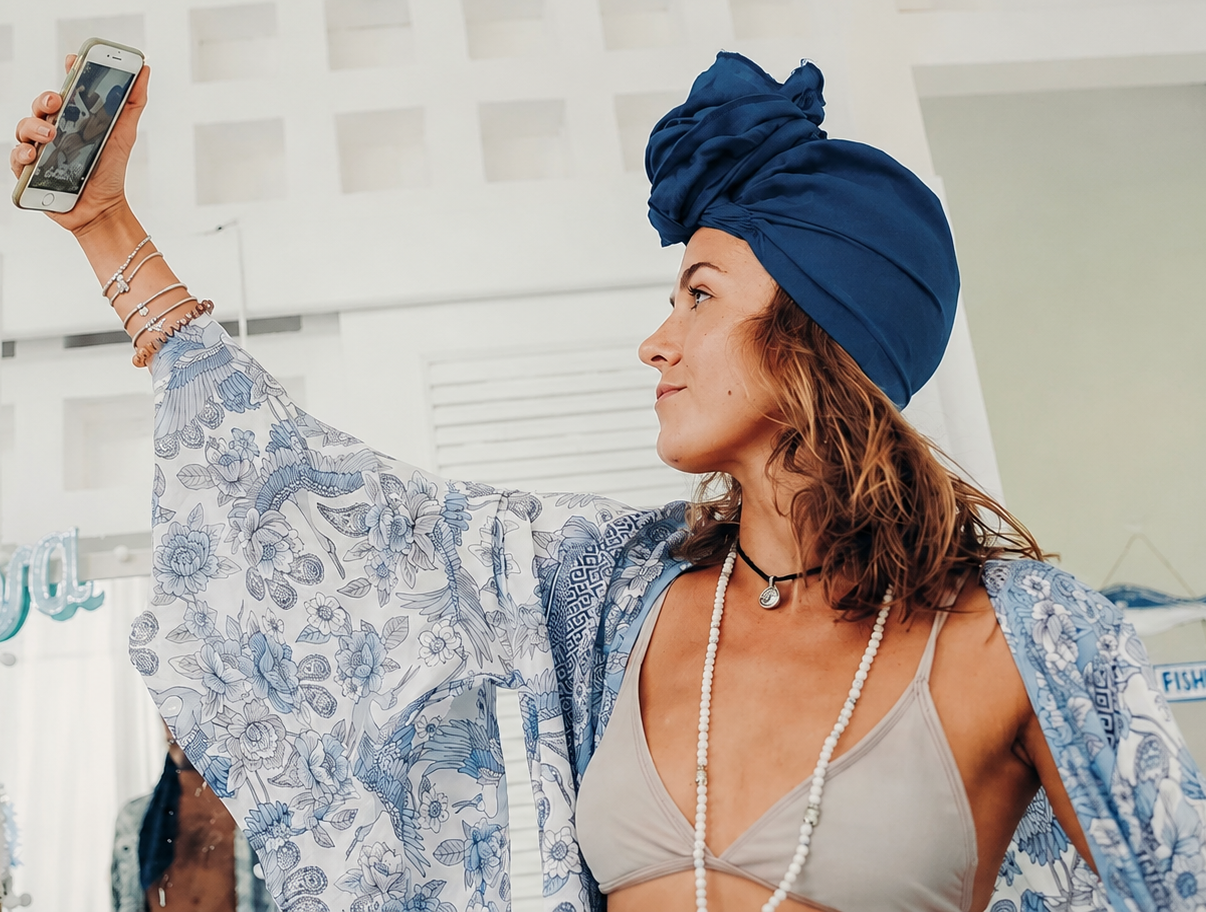 PAVANA headwear Navy Blue