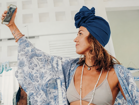 PAVANA headwear Navy Blue