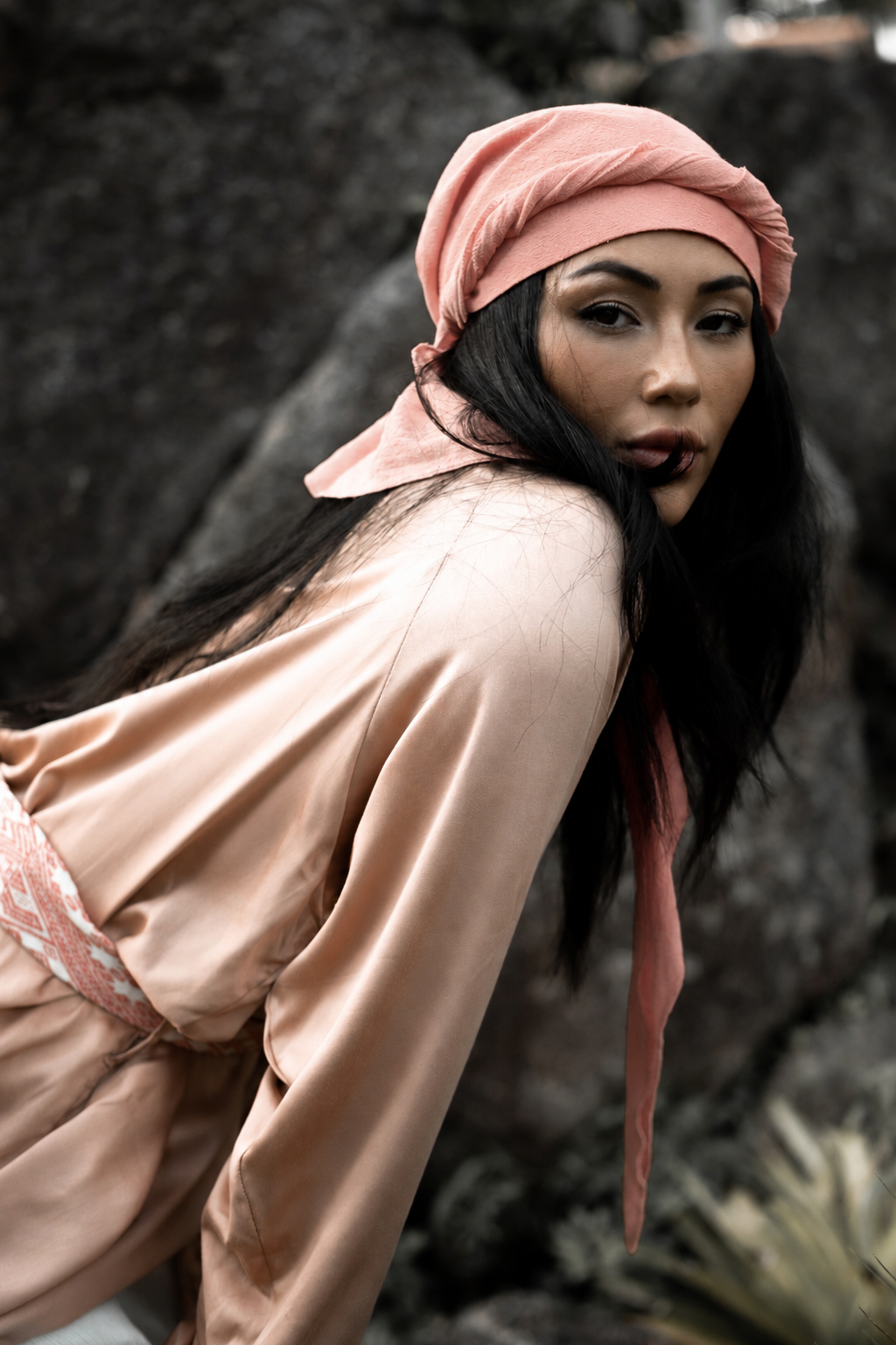 PAVANA headwear Peach