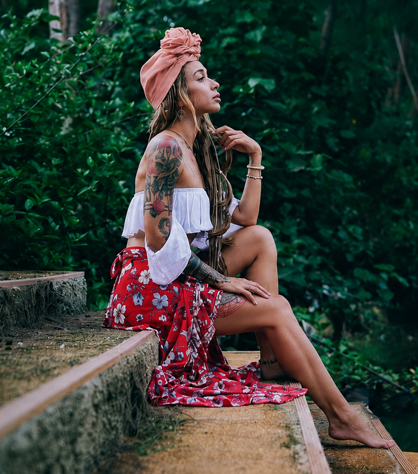 PAVANA headwear Peach