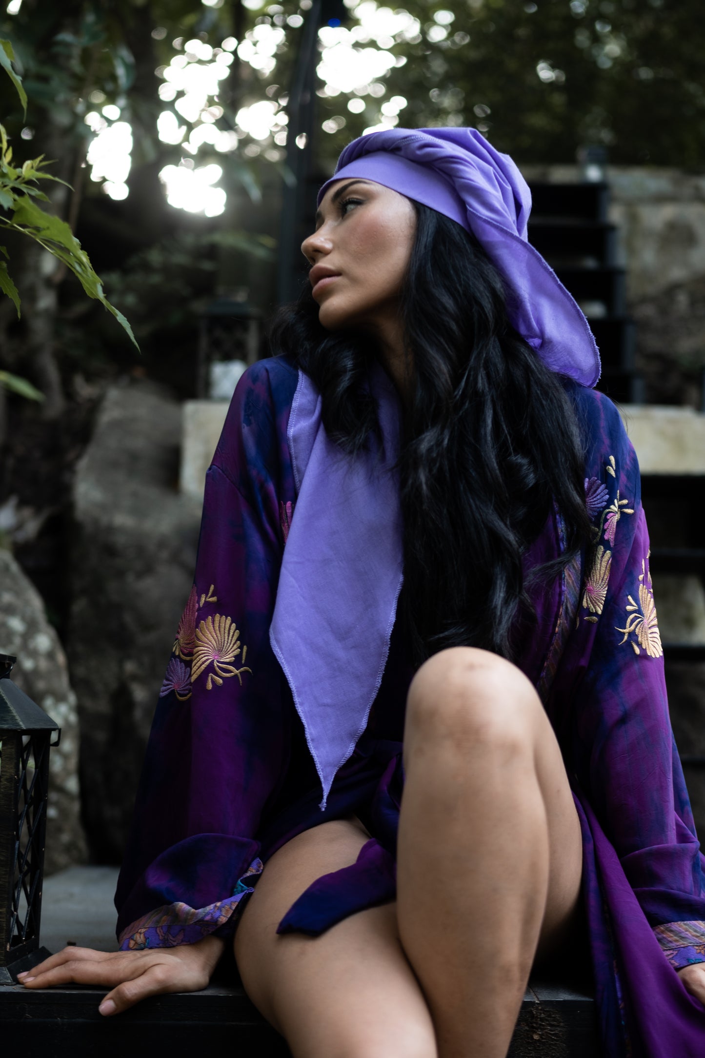 PAVANA headwear Purple cotton