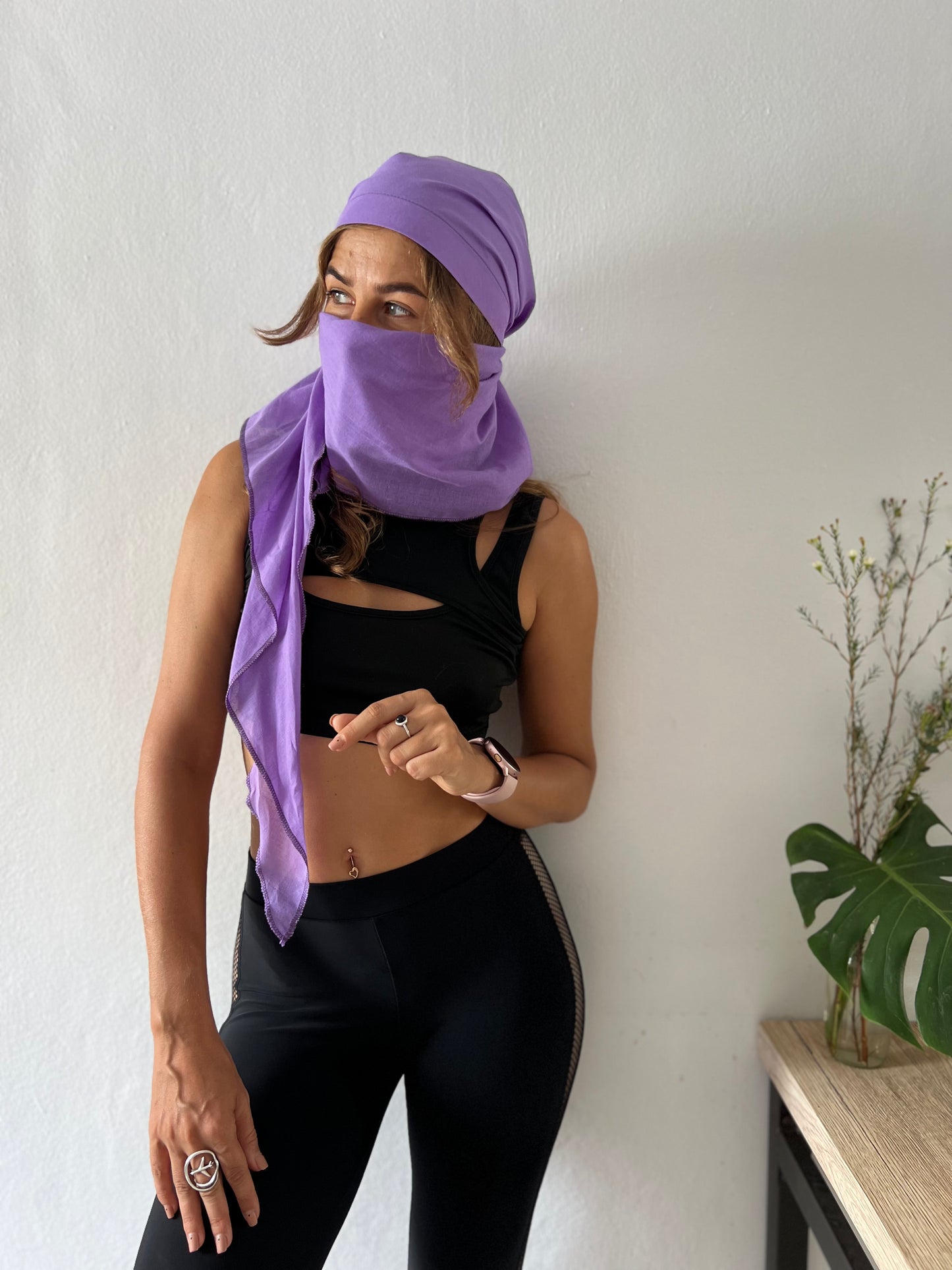 PAVANA headwear Purple cotton