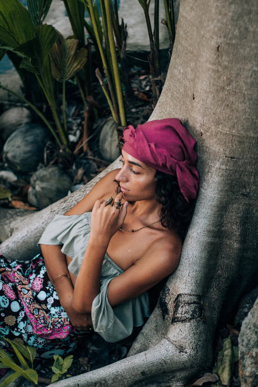 PAVANA headwear Raspberry