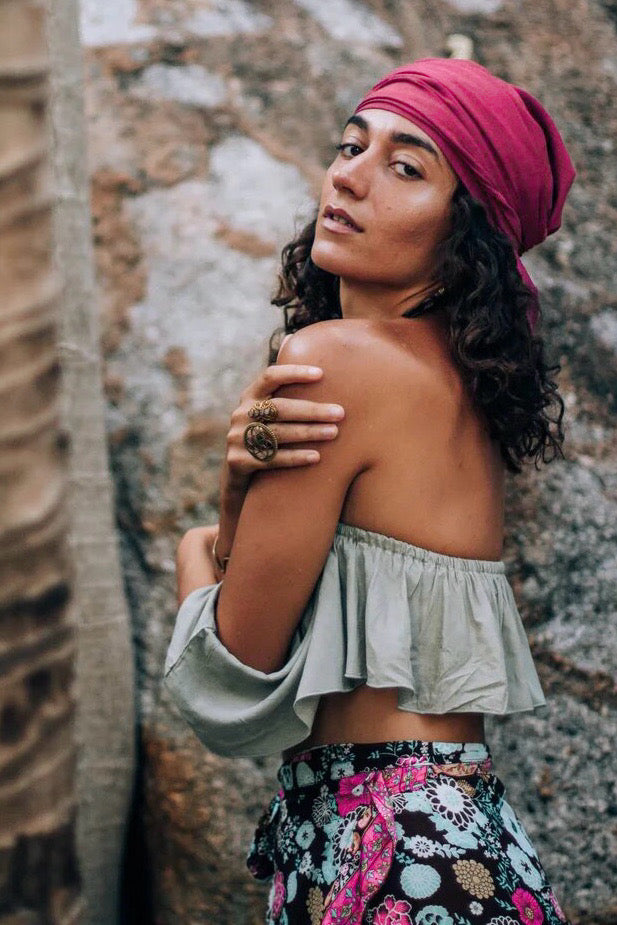 PAVANA headwear Raspberry